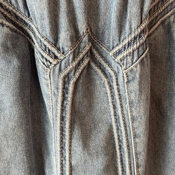 Madonna & Co Boho Maxi Jean Denim Skirt.  Size Small. - Picture 4 of 12